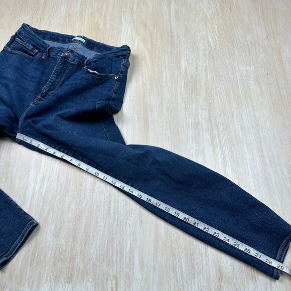 Good American Good Legs Skinny High Rise Stretch Casual Everyday Denim Jeans 16 - Picture 7 of 16